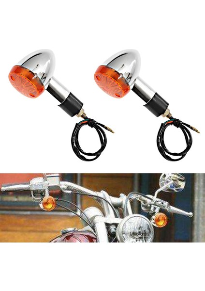Motosiklet Turn Sinyalleri 2 Pcs ile Ön Arka Işıklar Motosiklet Slip-On Köpek Titreşim Anti Konfor Gidon (Yurt Dışından) fiyatları