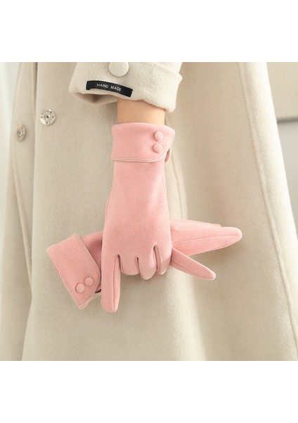 Yeni Bayanlar Düğme Ekrana Dokunabilir Açık Soğuk Kalın Kış Sıcak Elnler (Yurt Dışından)