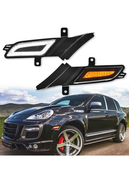 LED Füme LED Yan Işaretleyici Lambası Dönüş Sinyali Işığı Için Porsche Cayenne 957 2007-2010 (Yurt Dışından) fiyatları