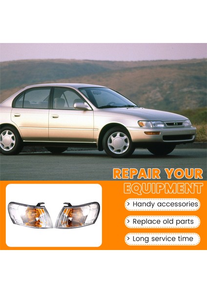 Toyota Corolla AE100 AE101 E100 1993 1994 1995 1996 1997 Sinyal Lambası Için 1 Çift Araba Ön Köşe Lambası Işığı (Yurt Dışından) fırsatları