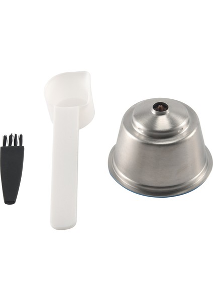 Dolce-Gusto Için Yeniden Kullanılabilir Kapsül, Nescafe/dolce-Gusto Için Paslanmaz Çelik Kahve Filtresi Seti (Kaşık ve Fırça Ile) (Yurt Dışından)