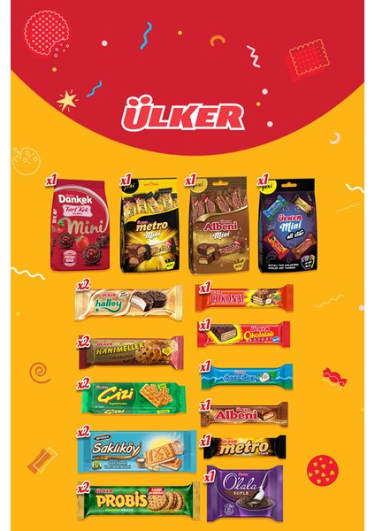 Nostalji Atıştırmalık Bisküvi & Çikolata Paketi