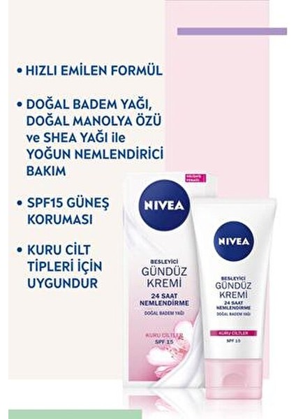 Besleyici Gündüz Kremi Kuru Ciltler İçin 24 Saat Nemlendirme 50 ml C Vitamini İçerir fiyatları