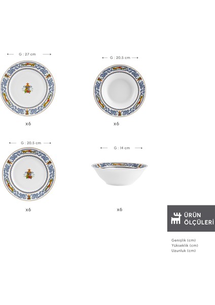 Forever Bone Vase 24 Parça 6 Kişilik Yemek Takımı fiyatları