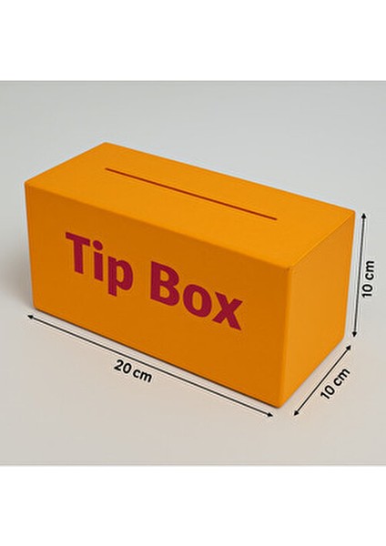 Turuncu Pleksi Tip Box Bahşiş Kutusu