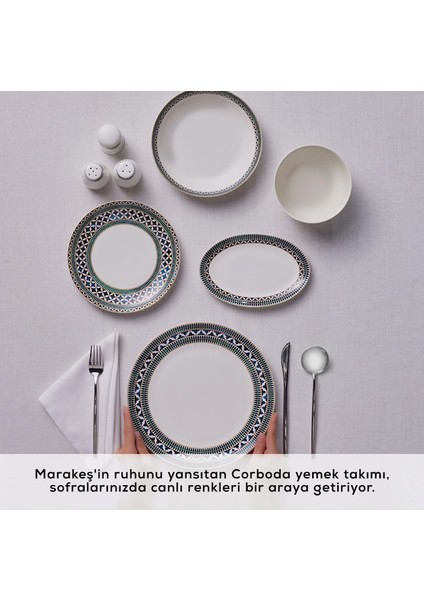 Forever Bone Cordoba 53 Parça 12 Kişilik Yemek Takımı
