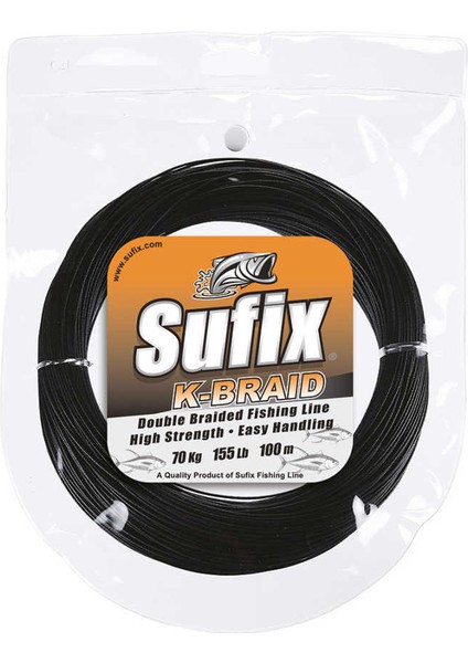 K-Braid Ip Misina BLACK-44LB - 100MT (19KG) 2x