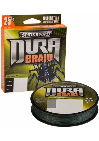 Spiderwire Dura Braid 275M Moss Green Örgü Ip 0.15MM