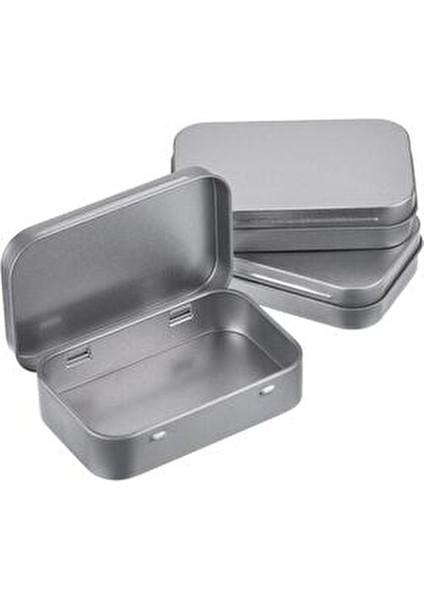 Gri Metal Kutu 9.5x6x2 cm Takı ve Aksesuarlar indirimleri