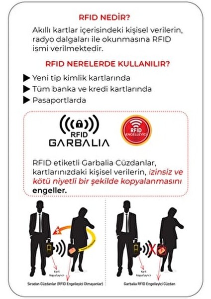 Stockholm Deri Cüzdan RFID Koruma Özellikli Fermuarlı Bozuk Para Bölmeli 7x9.5 cm