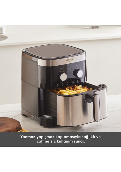 9 Litre Ekstra Büyük Hacimli Airfryer, 8 Kişilik Kapasite – Aile ve Kalabalık Sofralar İçin İdeal modelleri