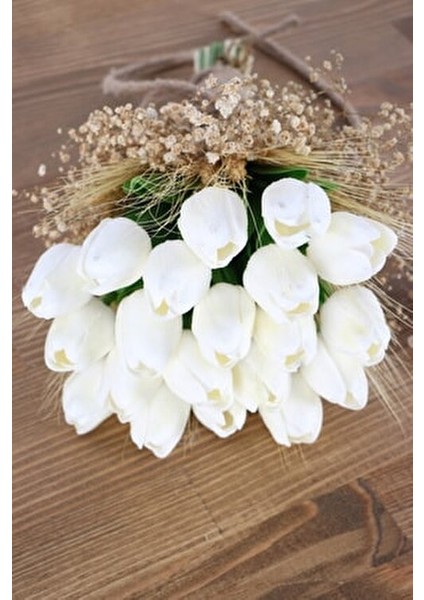 Melia Gelin Buketi Islak Lale Cipso 2li Set 35 cm fiyatları