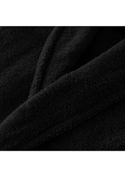 Kapşonlu Bornoz Bukle Kumaşla Yumuşak Doku 1 Adet Unisex Kullanıma Uygun