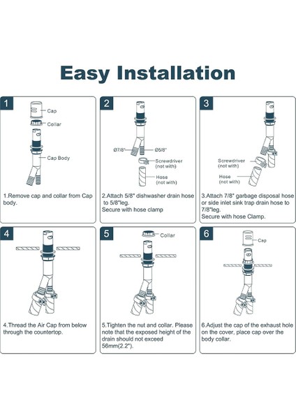 Bulaşık Makinesi Hava Boşluğu Kapağı, Mutfak Lavabosu Için Bulaşık Makinesi Hava Boşluğu Kapakları, (Yurt Dışından) fırsatları