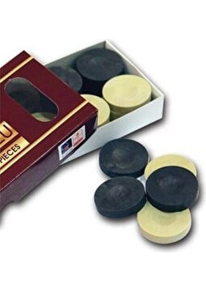 Eser Tavla Pulu Yedek Büyük 3 Numara Lüks Plastik 6 Parça Zar Hediye Seti fırsatları