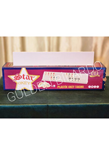 Star Siyah İnci Okey Takımı Kalın Melamin Taşlar İle 43 Cm Istaka Ve 106 Parça indirimleri