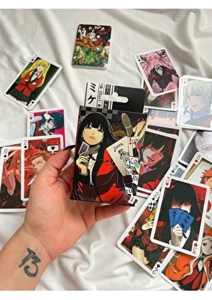 Anime Kakegurui Poker Kartı 54 Parça Yüksek Baskı Kalitesiyle Koleksiyonluk indirimleri