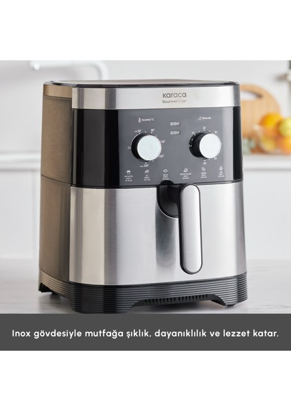 9 Litre Ekstra Büyük Hacimli Airfryer, 8 Kişilik Kapasite – Aile ve Kalabalık Sofralar İçin İdeal fırsatları