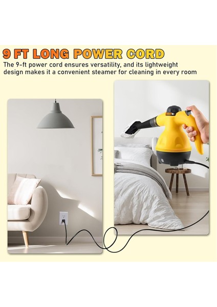 El Tipi Buharlı Temizleyici Çok Amaçlı Taşınabilir Basınçlı Buharlı Temizleyici Kanepe Giysileri Yatak Araba Koltukları Abd Fişi (Yurt Dışından) fırsatları