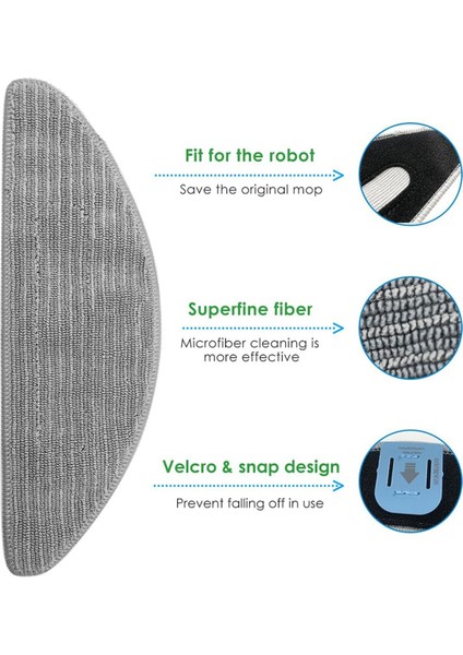 10 Adet Irobot Oraya Için Parça Pods Combo I5, I5+, J5, J5+ Robot Vakum Mikrofiber Yıkanabilir Yeniden Kullanılabilir Kumba (Yurt Dışından) modelleri