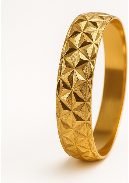 Altın Kaplama 2cm Cam Kırığı Bilezik 1 Adet