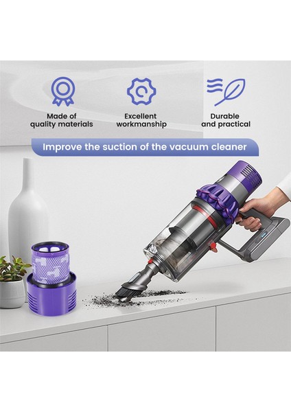 3 Paket Hepa Değiştirme V10 Dyson V10 SV12 Için Filtreler, Parça No. 969082-01, Yıkanabilir ve Yeniden Kullanılabilir (Yurt Dışından) indirimleri