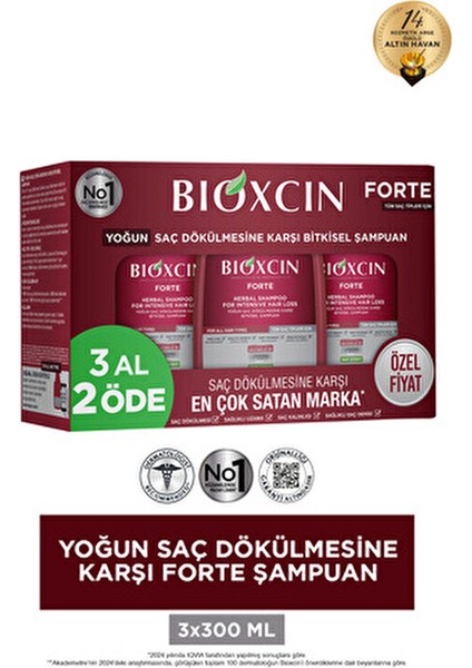 Forte Bakım Şampuanı Dökülme Karşıtı Etkiyle 300 ml Tüm Saçlar İçin fiyatları