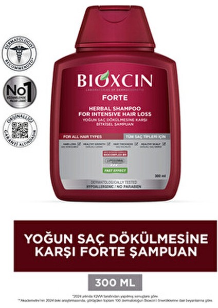 Forte Bakım Şampuanı Dökülme Karşıtı Etkiyle 300 ml Tüm Saçlar İçin fırsatları