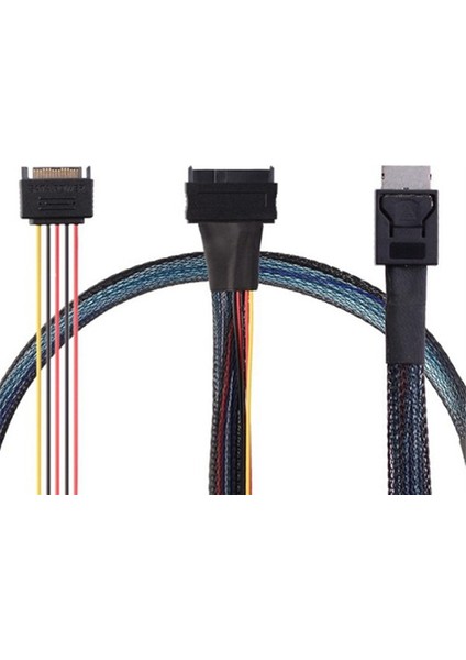 Oculink SFF-8611 4ı - Pcıe SFF-8639 U.2 Nvme Sata 15P Erkek Güç Sunucu Kablosu Bilgisayar Aksesuarları (Yurt Dışından) indirimleri