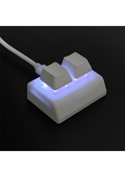 2 Tuşlu Makro Programlama Klavyesi Rgb Mini Klavye Oyun Çizimi Kırmızı Anahtarlı Özel Klavye Osu Oyun Tuş Takımı, Beyaz (Yurt Dışından) fiyatları