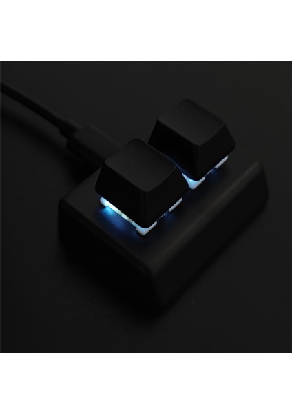 2 Tuşlu Makro Programlama Klavyesi Rgb Mini Klavye Oyun Çizimi Kırmızı Anahtarlı Özel Klavye Osu Oyun Tuş Takımı, Beyaz (Yurt Dışından) fırsatları