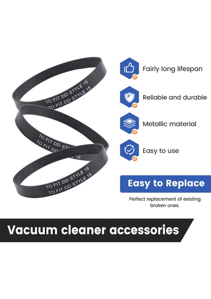 6 Adet Yedek Elektrikli Süpürge Tırtıllı Kemer, Kir Şeytan Stili Için Uyumlu 15 Dik Elektrikli Süpürge (Yurt Dışından) fırsatları