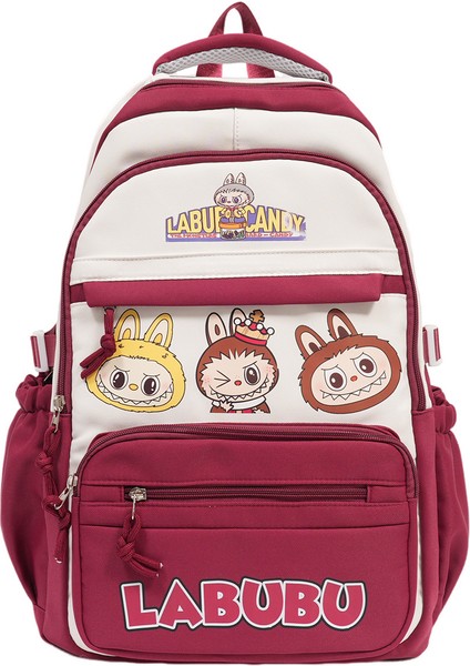 Yeni Büyük Kapasiteli Ortaokul ve Lise Öğrenci Okul Çantası Karikatür Sevimli Öğrenci (Yurt Dışından)