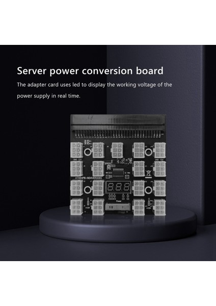 Breakout Board 17 Port 6 Pin LED Ekran Güç Modülü Sunucu Kartı Adaptörü Hp 1200 W 750 W Psu Gpu Madenci Madencilik Btc Eth (Yurt Dışından) fırsatları