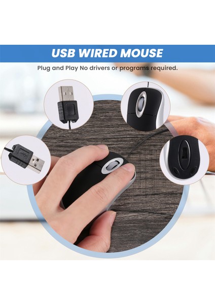 Mini USB Kablolu Fare Geri Çekilebilir Kablo Küçük Fare 1600 Dpı Optik Kompakt Seyahat Fareleri Windows 98 2000 Xp Vista ve (Siyah) (Yurt Dışından) indirimleri