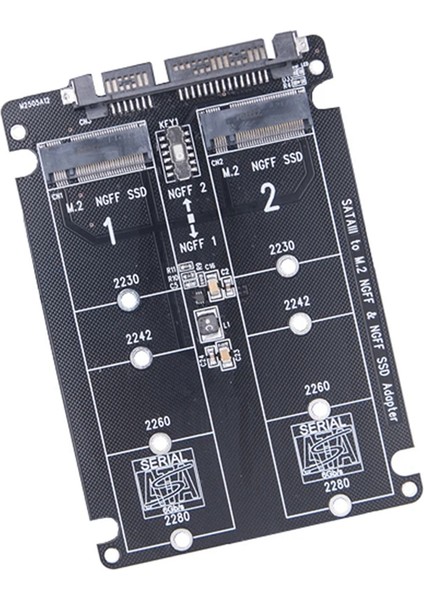 Çift Ngff - Sata Adaptörü 2 Portlu M.2 Sata SSD B Anahtarı - 2230 2242 2260 2280 M2 SSD Için Sata3.0 6gbps Dönüştürücü Pc Için (Yurt Dışından) fırsatları