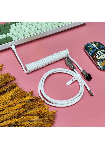 Oyun Klavyeleri Için USB Type-C Kablosu, Çift Kollu Mekanik Klavye Kablosu, Mekanik Klavye Özel Sarmal Kablosu (Yurt Dışından) indirimleri