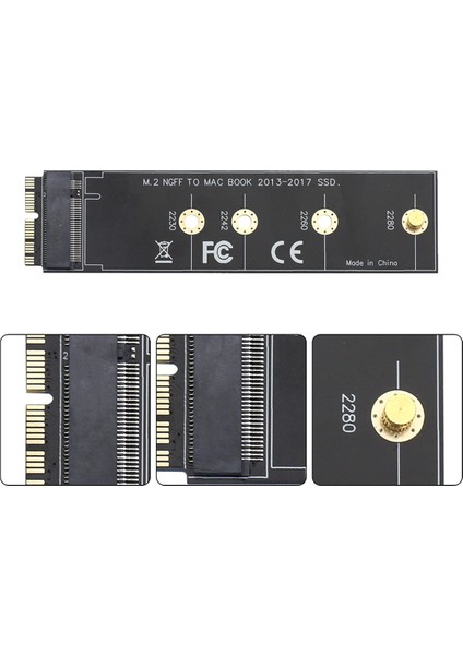 MacBook Air Pro 2013-2017 A1465 A1466 A1398 12+16PIN - Nvme M-Key M.2 Pcı-E 4.0 SSD Sabit Disk Adaptörü Dönüştürücü (Yurt Dışından) fırsatları