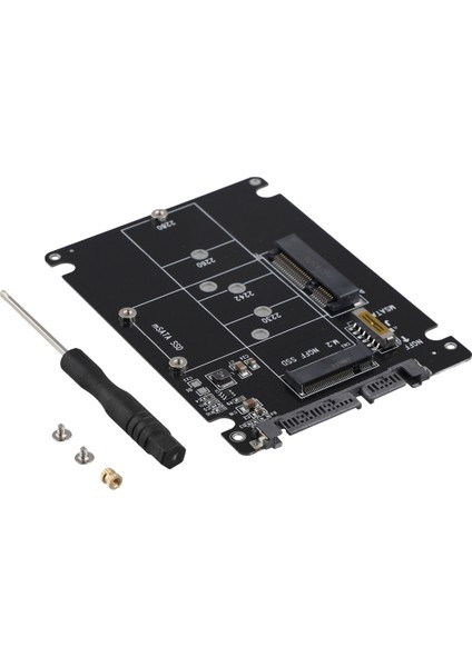 2'si 1 Arada Ngff M.2 B+M Anahtar Mini Pcı-E Veya Msata Ssd'den Sata Iıı Adaptör Kartına Tam Msata SSD/2230/2242/2260/22X80 M2 (Yurt Dışından)