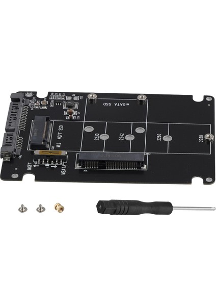 2'si 1 Arada Ngff M.2 B+M Anahtar Mini Pcı-E Veya Msata Ssd'den Sata Iıı Adaptör Kartına Tam Msata SSD/2230/2242/2260/22X80 M2 (Yurt Dışından) modelleri