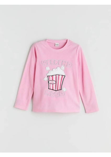 Bisiklet Yaka Polar Kız Çocuk Pijama Takımı (W5) fiyatları