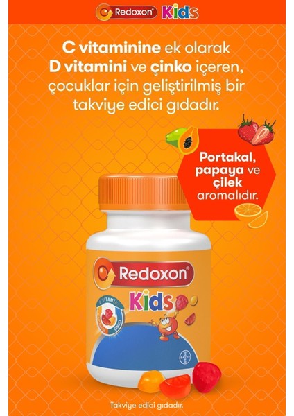 Asfstore Redoxon Kids 60 Çiğneme Tableti 2'li Avantaj Paket - Ikincisi %70 Indirimli fiyatları