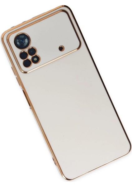 Xiaomi Poco X4 Pro 5g Kılıf Volet Silikon - Beyaz - A4741-6683 modelleri