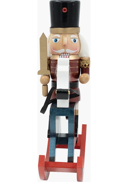 Sallanan At Gold Kılıçlı Nutcracker 30CM