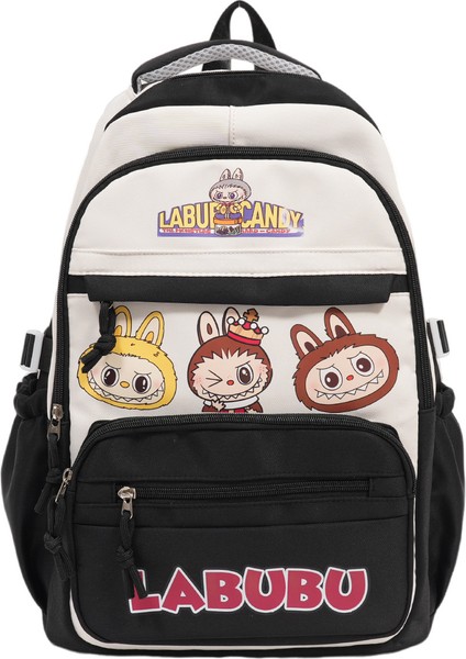 Yeni Büyük Kapasiteli Ortaokul ve Lise Öğrenci Okul Çantası Karikatür Sevimli Öğrenci (Yurt Dışından)