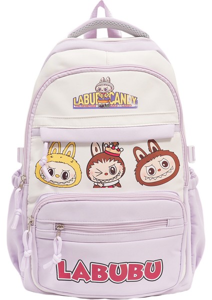 Yeni Büyük Kapasiteli Ortaokul ve Lise Öğrenci Okul Çantası Karikatür Sevimli Öğrenci (Yurt Dışından)