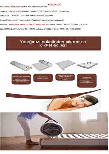 Tek Kişilik Sünger Yatak 80 x 200 x 12 cm Yaysız Konforlu Tasarım fırsatları
