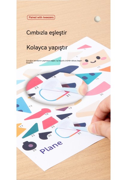 3D Geometrik Çocuklar El Yapımı Dıy Çıkartmalar Erken Eğitim Yaratıcı Eğitici Oyuncaklar (Yurt Dışından) modelleri