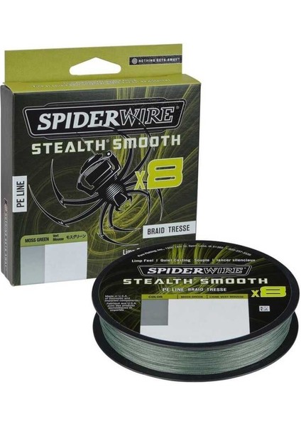 Spiderwire Stealth Smooth X8 Pe Braid 300M Moss Green Örgü Ip 0.13MM