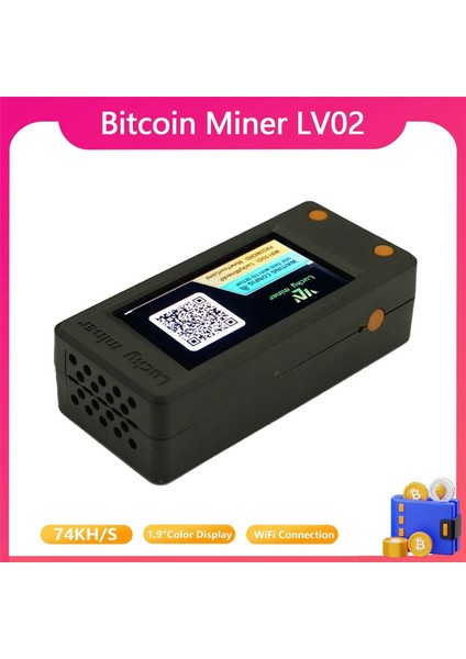 Lucky Miner LV02 Bitcoin Miner 74KH/S SHA256 Btc Solo Miner Piyango Cihazı Kripto Madencisi Asıc Madenciliği Sessiz Madenci (Yurt Dışından) fiyatları